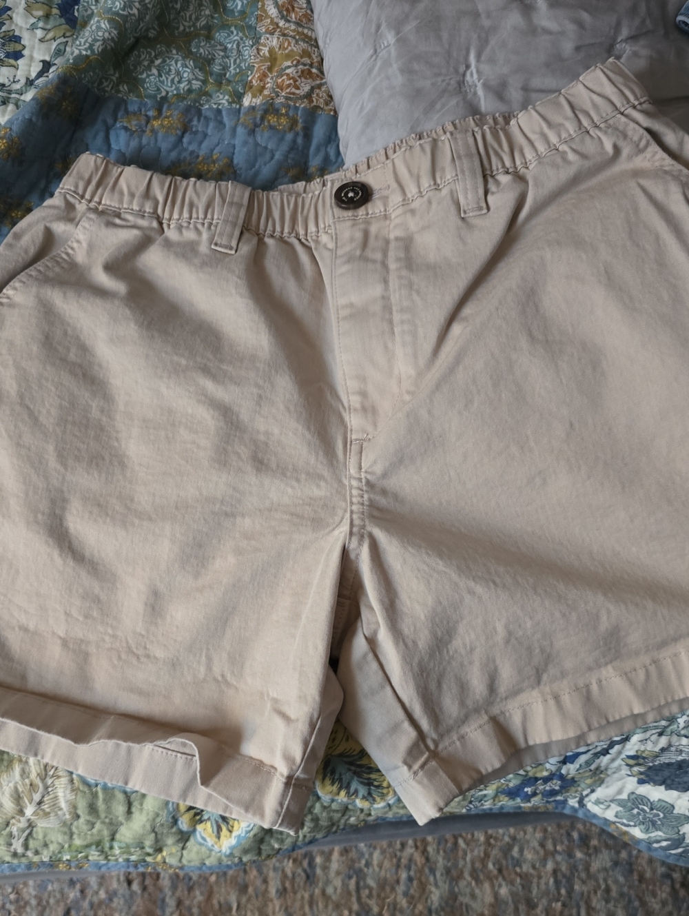 Chubbies Cream Flat Front Men's Shorts Size Small